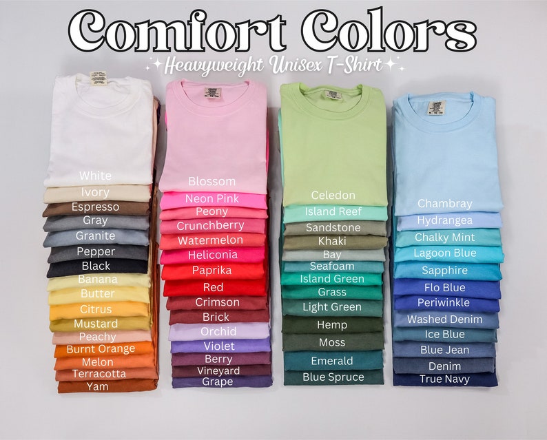 Comfort Colors T-Shirt: Two for $45