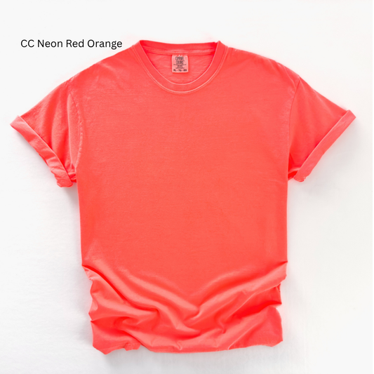 Comfort Colors T-Shirt - Neon Red Orange