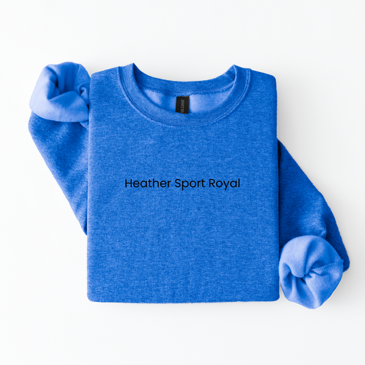 Gildan Crewneck - Heather Sport Royal Blue