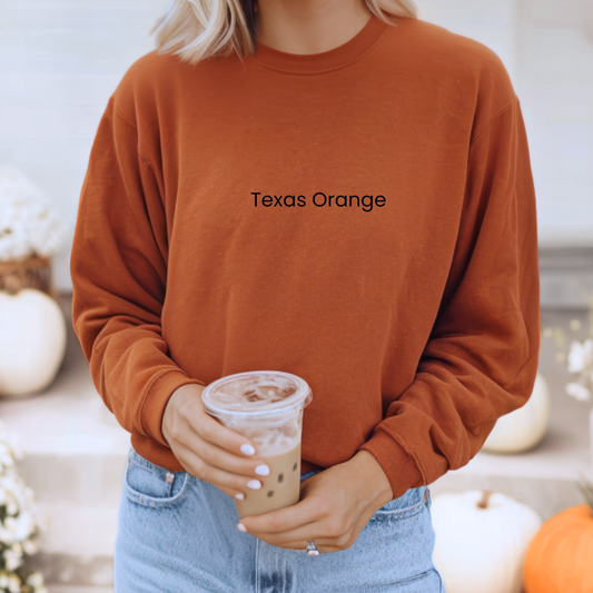 Jerzee's Crewneck - Texas Orange