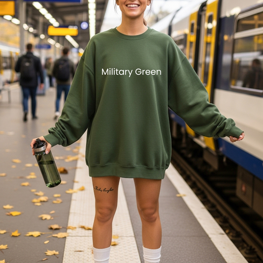 Gildan Crewneck - Military Green