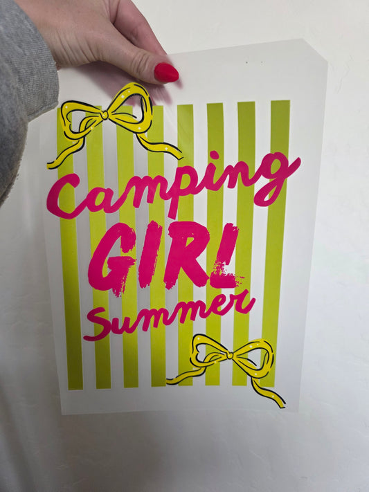 Camping Girl Summer