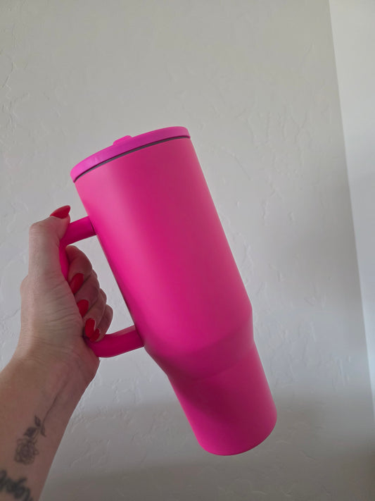 40oz Stainless Steel Tumbler - Hot Pink