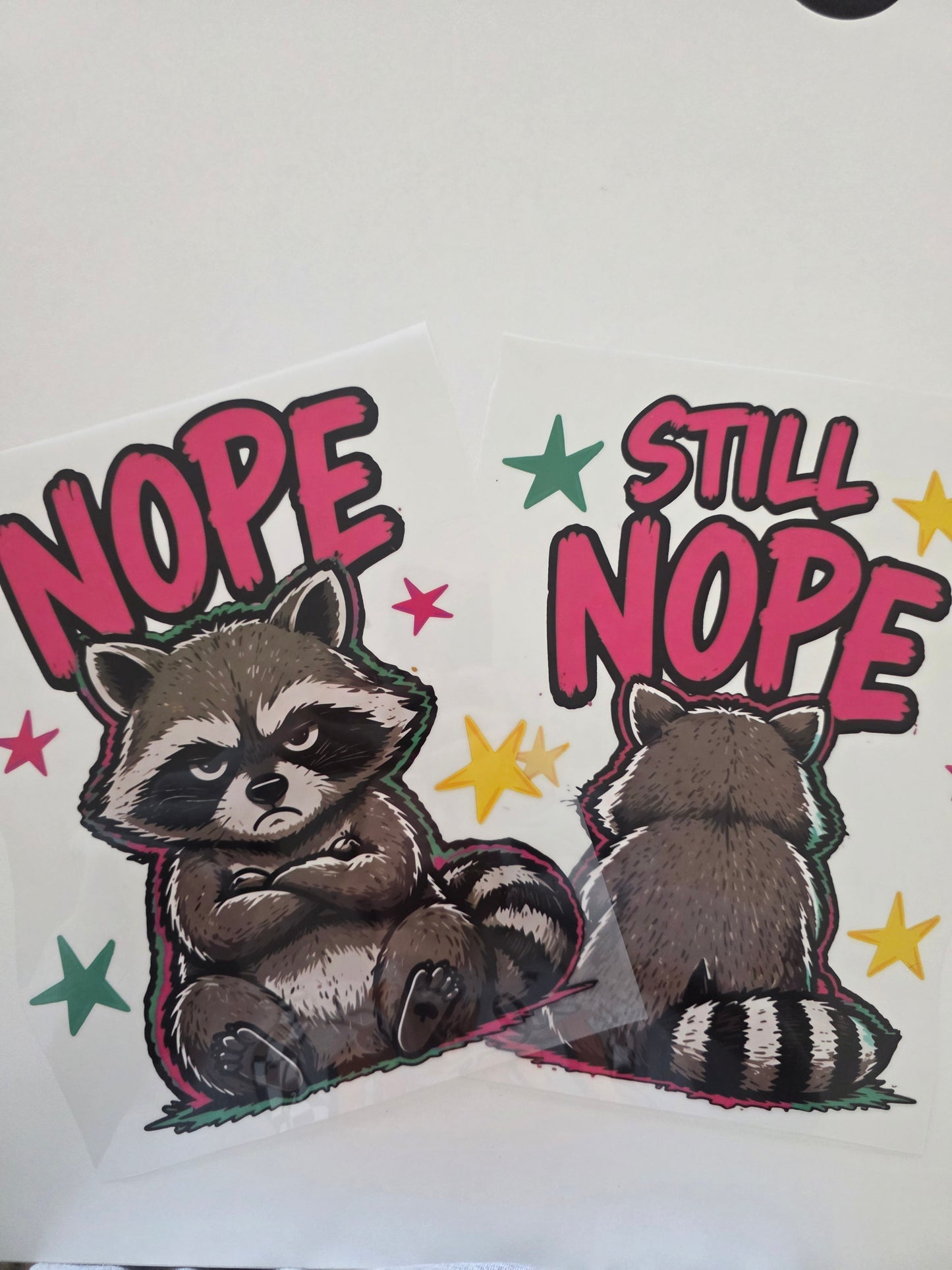 Nope Raccoon - Front & Back