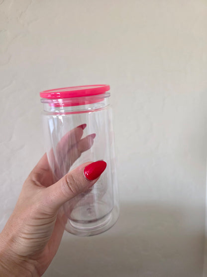 16oz Acrlyic Snowglobe Tumbler