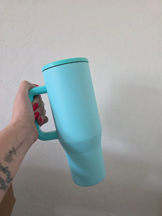 40oz Stainless Steel Tumbler - Turquoise