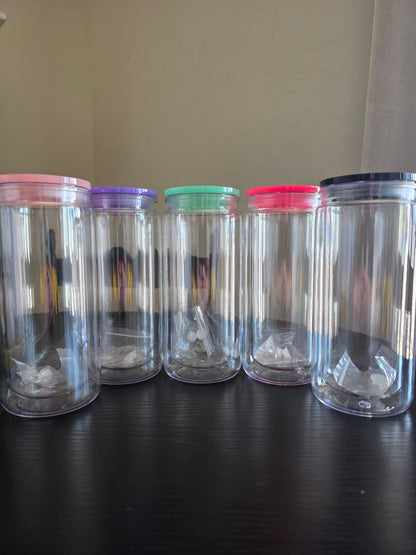 20oz Acrlyic Snowglobe Tumbler