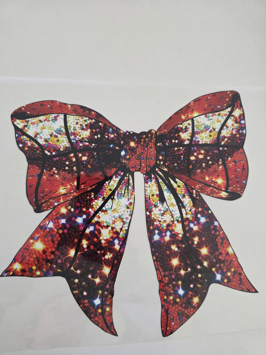 Sparkly Football Bow