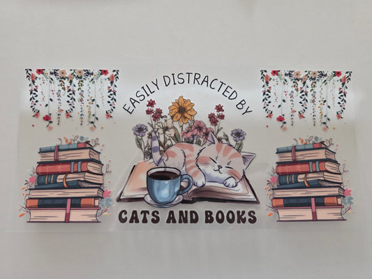 B55 - Easily distracted by cats and books